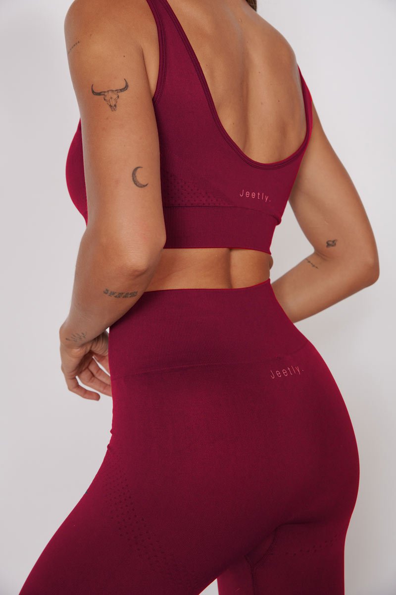 Alice Petite Magenta Seam Free Sports Bra-2