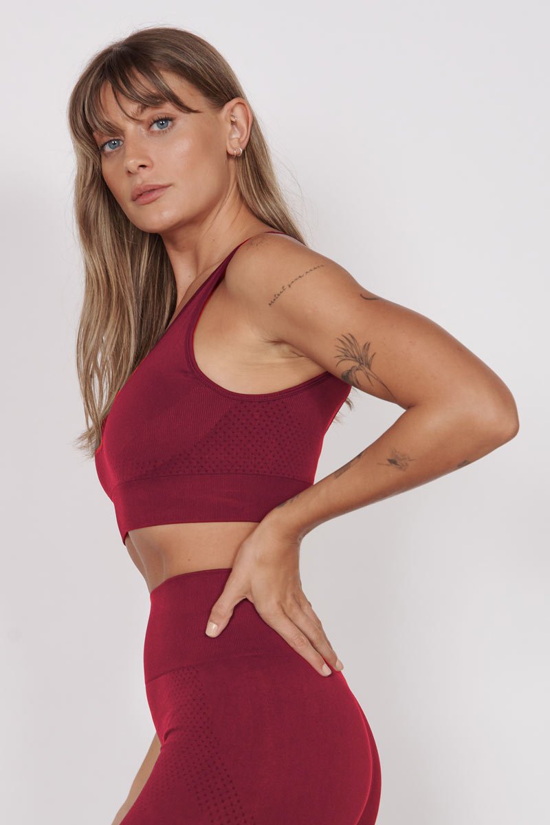 Alice Petite Magenta Seam Free Sports Bra-1